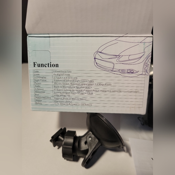 Dash Cam Motion Detect 1080P Car Camera DVR Recorder - Picture 5 of 8